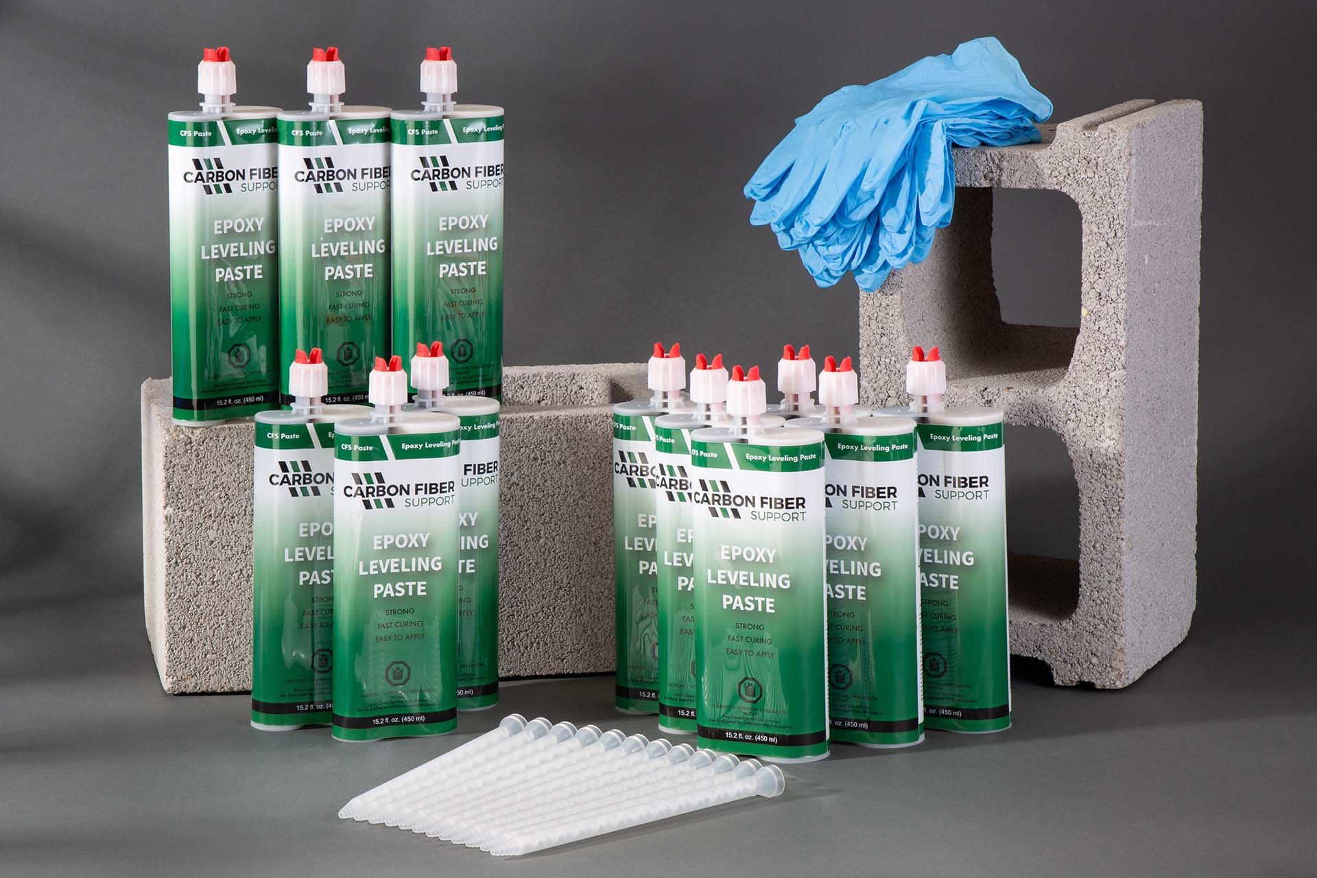 Effortlessly repair cracks behind carbon fiber straps with the CFS Epoxy Paste Cartridges, available in a convenient 12-count case.