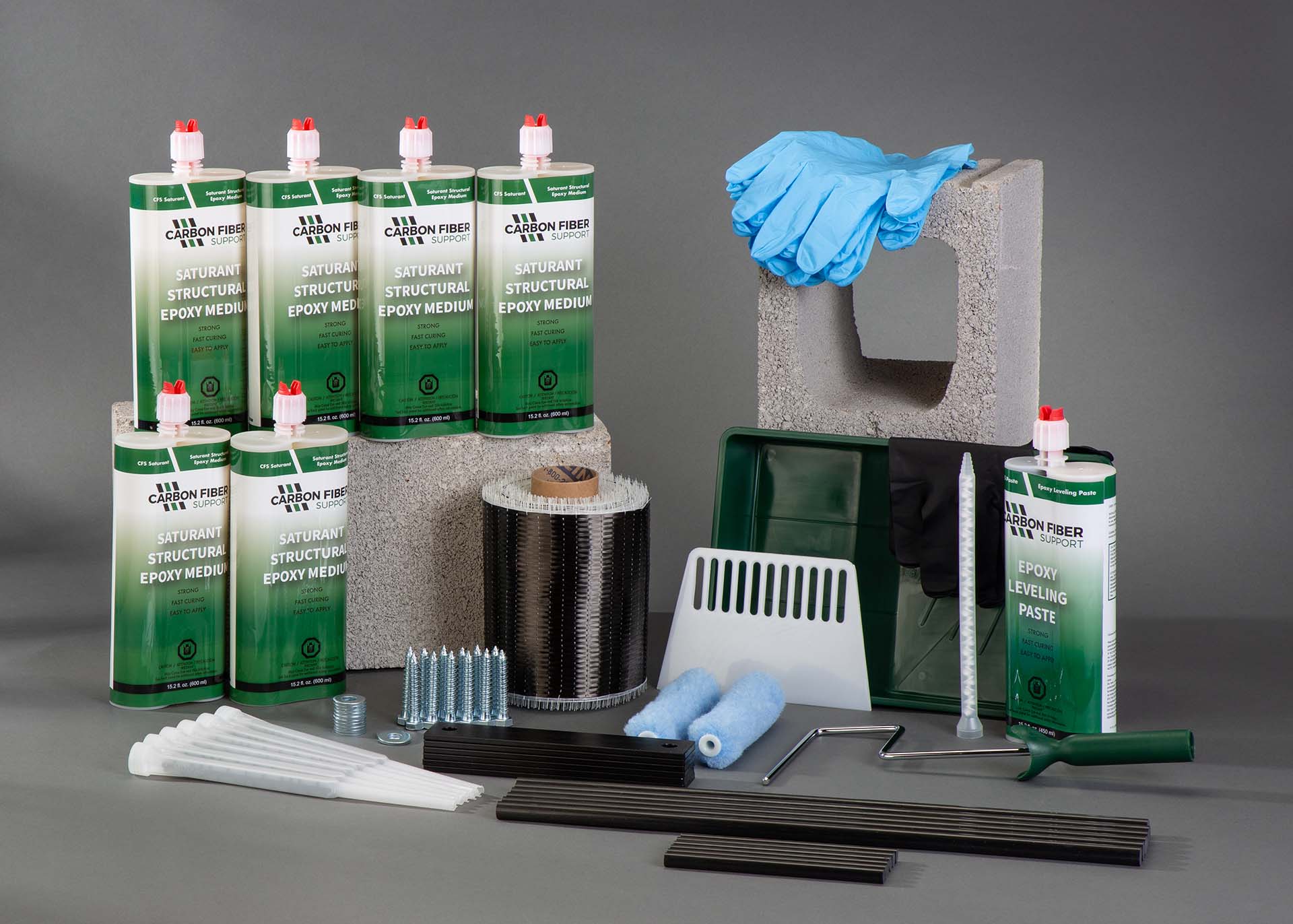 Carbon Fiber Basement Wall Repair Kits