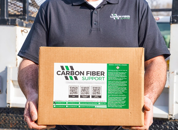 Carbon Fiber Support kit delivery box